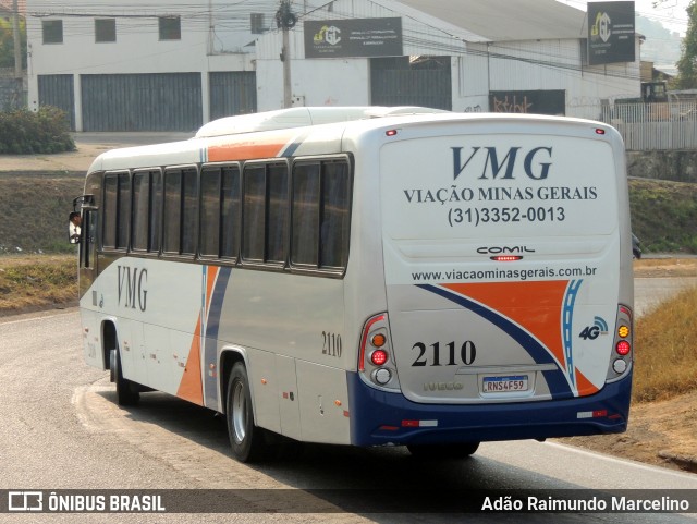 VMG - Viação Minas Gerais 2110 na cidade de Belo Horizonte, Minas Gerais, Brasil, por Adão Raimundo Marcelino. Número da foto: #12420749.