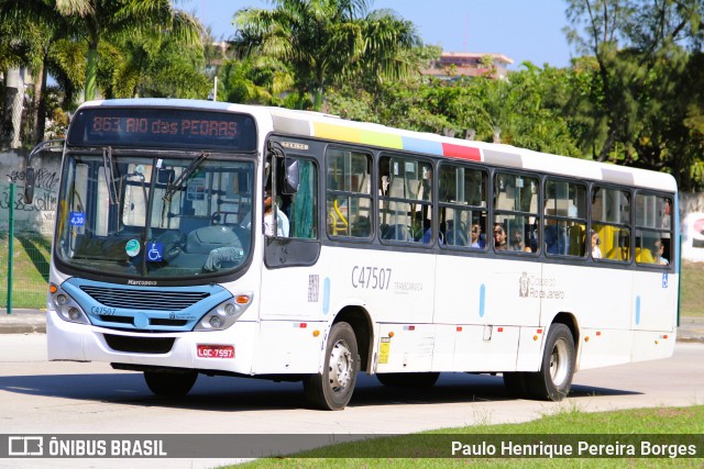 Viação Redentor C47507 na cidade de Rio de Janeiro, Rio de Janeiro, Brasil, por Paulo Henrique Pereira Borges. Número da foto: #12422133.