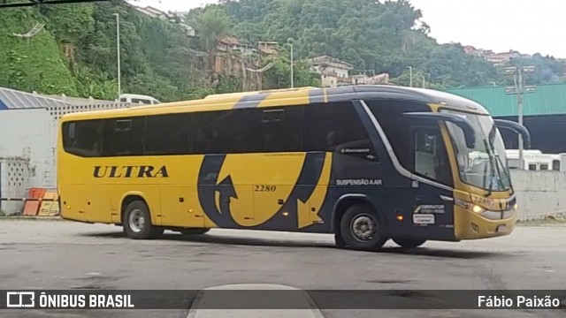 Viação Ultra 2280 na cidade de Santos, São Paulo, Brasil, por Fábio Paixão. Número da foto: #12422754.