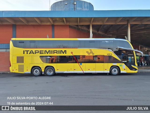 Viação Nova Itapemirim 40916 na cidade de Porto Alegre, Rio Grande do Sul, Brasil, por JULIO SILVA. Número da foto: #12421751.