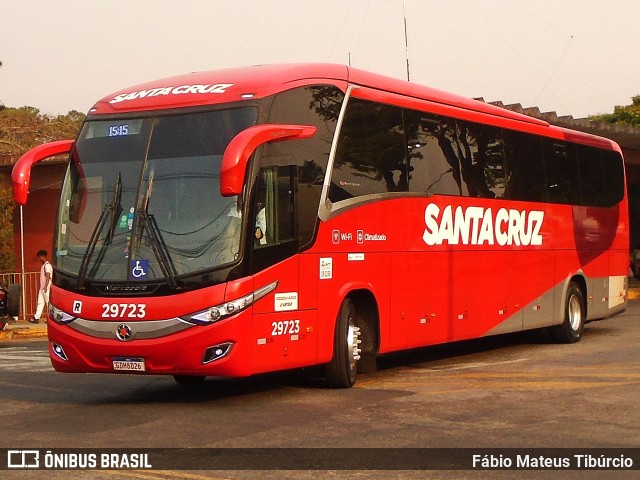 Viação Santa Cruz 29723 na cidade de Três Corações, Minas Gerais, Brasil, por Fábio Mateus Tibúrcio. Número da foto: #12421105.