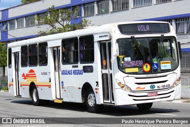 Viação Agulhas Negras RJ 169.035 na cidade de Volta Redonda, Rio de Janeiro, Brasil, por Paulo Henrique Pereira Borges. Número da foto: #12422120.