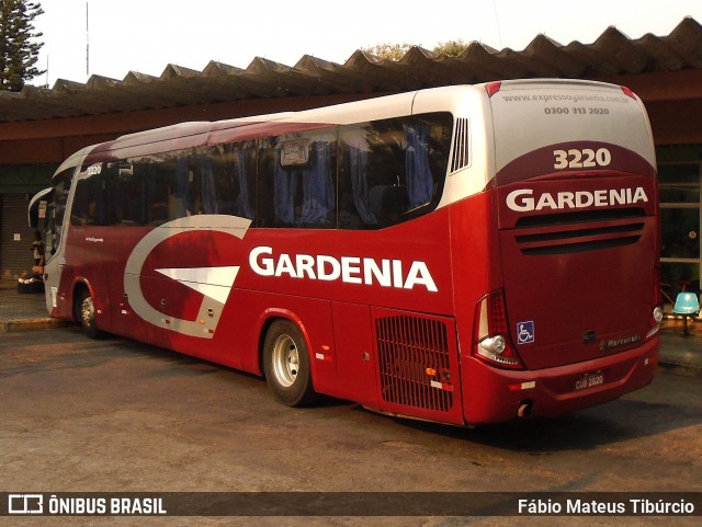 Expresso Gardenia 3220 na cidade de Três Corações, Minas Gerais, Brasil, por Fábio Mateus Tibúrcio. Número da foto: #12421103.