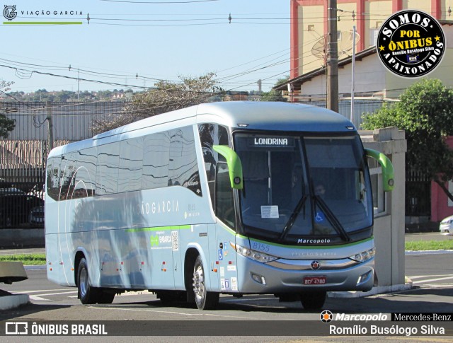 Viação Garcia 8155 na cidade de Londrina, Paraná, Brasil, por Romílio Busólogo Silva . Número da foto: #12422585.