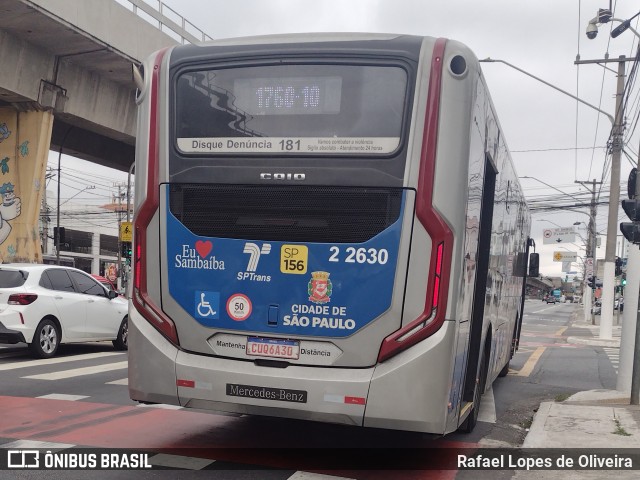 Sambaíba Transportes Urbanos 2 2630 na cidade de São Paulo, São Paulo, Brasil, por Rafael Lopes de Oliveira. Número da foto: #12422461.