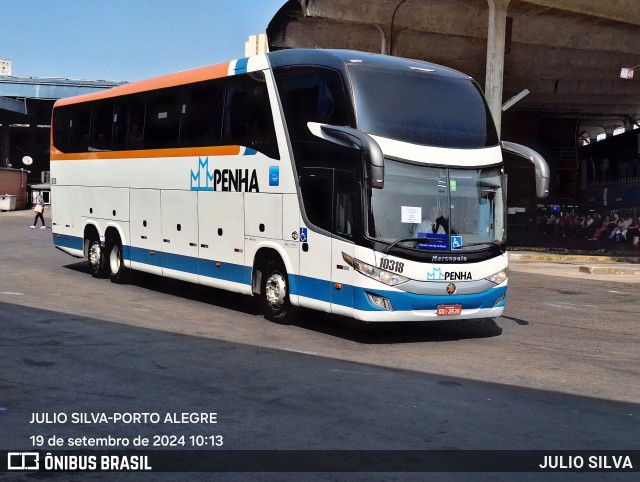Empresa de Ônibus Nossa Senhora da Penha 10318 na cidade de Porto Alegre, Rio Grande do Sul, Brasil, por JULIO SILVA. Número da foto: #12421843.