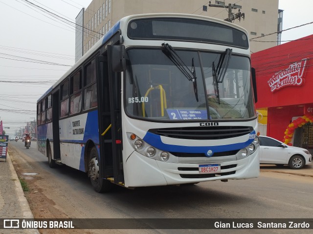 Transvida Transporte Coletivo 2036 na cidade de Ji-Paraná, Rondônia, Brasil, por Gian Lucas  Santana Zardo. Número da foto: #12421172.