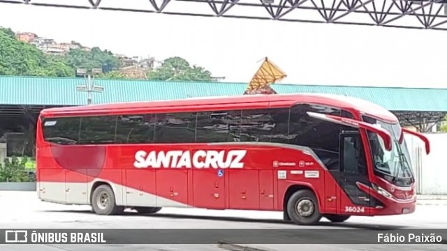 Viação Santa Cruz 36024 na cidade de Santos, São Paulo, Brasil, por Fábio Paixão. Número da foto: #12422752.