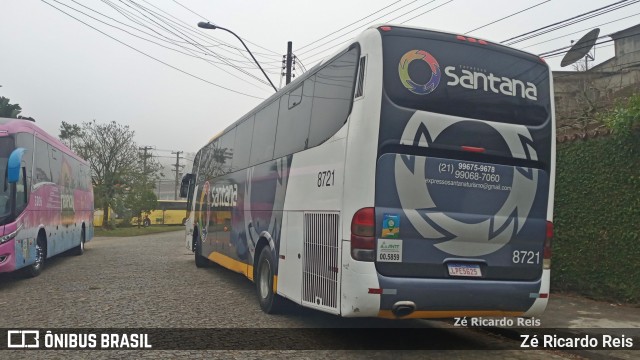 Expresso Santana 8721 na cidade de Petrópolis, Rio de Janeiro, Brasil, por Zé Ricardo Reis. Número da foto: #12421710.