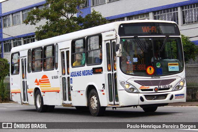 Viação Agulhas Negras RJ 169.034 na cidade de Volta Redonda, Rio de Janeiro, Brasil, por Paulo Henrique Pereira Borges. Número da foto: #12422113.
