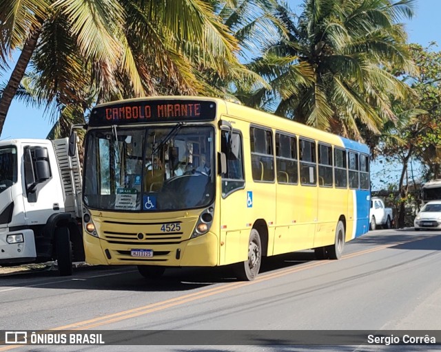 Viação Cidade Porto Seguro 4525 na cidade de Porto Seguro, Bahia, Brasil, por Sergio Corrêa. Número da foto: #12376957.