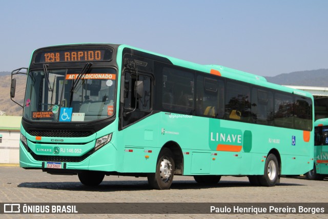 Linave Transportes RJ 146.052 na cidade de Nova Iguaçu, Rio de Janeiro, Brasil, por Paulo Henrique Pereira Borges. Número da foto: #12378202.