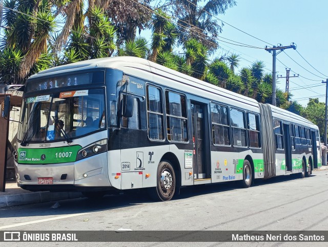 Viação Santa Brígida 1 0007 na cidade de São Paulo, São Paulo, Brasil, por Matheus Neri dos Santos. Número da foto: #12376937.