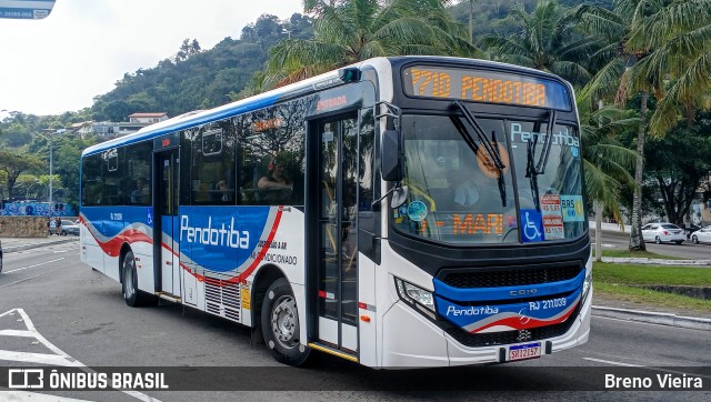 Viação Pendotiba RJ 211.039 na cidade de Niterói, Rio de Janeiro, Brasil, por Breno Vieira. Número da foto: #12376332.