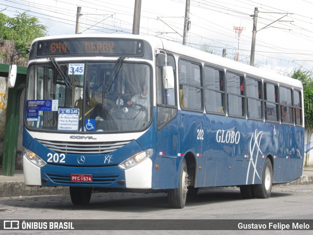 Transportadora Globo 202 na cidade de Recife, Pernambuco, Brasil, por Gustavo Felipe Melo. Número da foto: #12378030.
