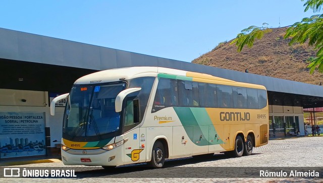 Empresa Gontijo de Transportes 18495 na cidade de Leopoldina, Minas Gerais, Brasil, por Rômulo Almeida. Número da foto: #12376049.