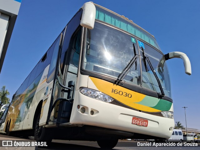 Empresa Gontijo de Transportes 16030 na cidade de Ribeirão Preto, São Paulo, Brasil, por Daniel Aparecido de Souza. Número da foto: #12377098.