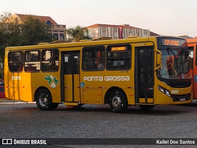 VCG - Viação Campos Gerais 1539 na cidade de Ponta Grossa, Paraná, Brasil, por Kallel Dos Santos. Número da foto: #12377568.