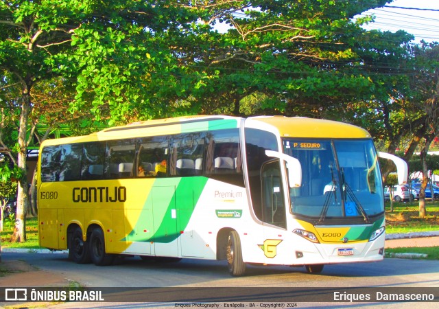 Empresa Gontijo de Transportes 15080 na cidade de Eunápolis, Bahia, Brasil, por Eriques  Damasceno. Número da foto: #12378688.