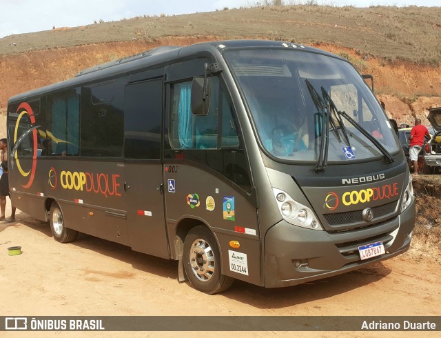 Coopduque Transportes 002 na cidade de Paraíba do Sul, Rio de Janeiro, Brasil, por Adriano Duarte. Número da foto: #12377000.