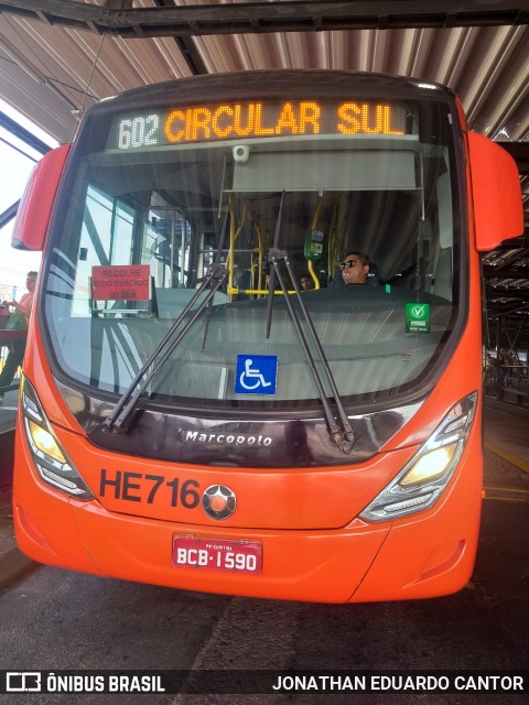 Auto Viação Redentor HE716 na cidade de Curitiba, Paraná, Brasil, por JONATHAN EDUARDO CANTOR. Número da foto: #12376427.