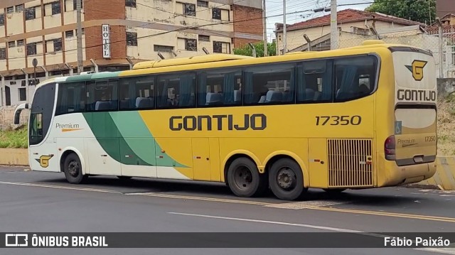 Empresa Gontijo de Transportes 17350 na cidade de Ribeirão Preto, São Paulo, Brasil, por Fábio Paixão. Número da foto: #12377221.