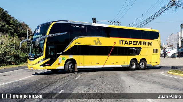 Viação Nova Itapemirim 40366 na cidade de Juiz de Fora, Minas Gerais, Brasil, por Juan Pablo. Número da foto: #12377427.