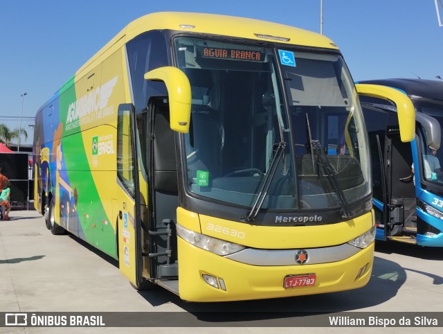 Viação Águia Branca 32630 na cidade de Duque de Caxias, Rio de Janeiro, Brasil, por William Bispo da Silva. Número da foto: #12375805.