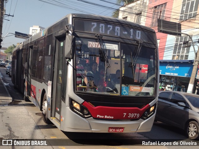 Viação Metrópole Paulista - Zona Sul 7 3979 na cidade de São Paulo, São Paulo, Brasil, por Rafael Lopes de Oliveira. Número da foto: #12376510.