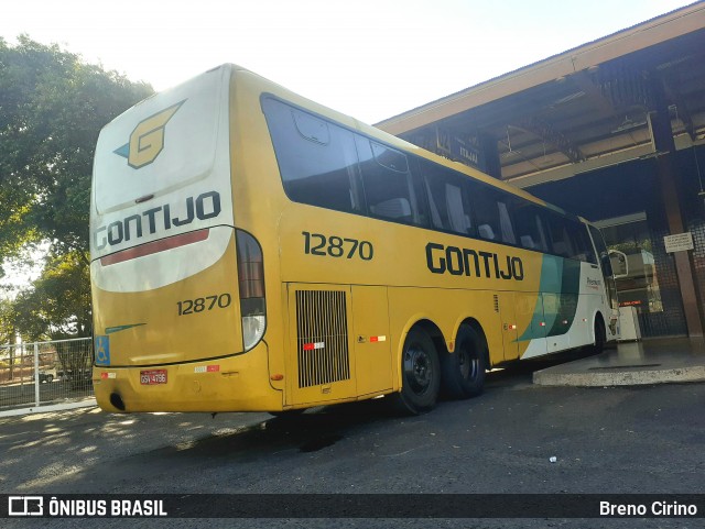 Empresa Gontijo de Transportes 12870 na cidade de Uberaba, Minas Gerais, Brasil, por Breno Cirino. Número da foto: #12376581.