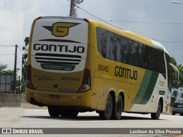 Empresa Gontijo de Transportes 18045 na cidade de Caruaru, Pernambuco, Brasil, por Lenilson da Silva Pessoa. Número da foto: #12377875.