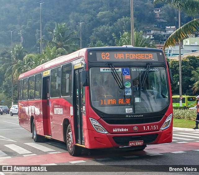 Auto Lotação Ingá 1.1.151 na cidade de Niterói, Rio de Janeiro, Brasil, por Breno Vieira. Número da foto: #12376389.