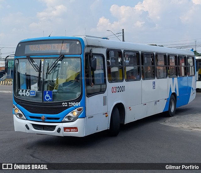 Viação São Pedro 0312001 na cidade de Manaus, Amazonas, Brasil, por Gilmar Porfírio. Número da foto: #12377265.