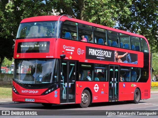 RATP Dev - Transit London BCE47161 na cidade de London, Greater London, Inglaterra, por Fábio Takahashi Tanniguchi. Número da foto: #12377618.