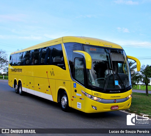 Viação Itapemirim 60011 na cidade de Campos dos Goytacazes, Rio de Janeiro, Brasil, por Lucas de Souza Pereira. Número da foto: #12377008.