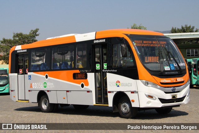 Linave Transportes A03056 na cidade de Nova Iguaçu, Rio de Janeiro, Brasil, por Paulo Henrique Pereira Borges. Número da foto: #12378196.