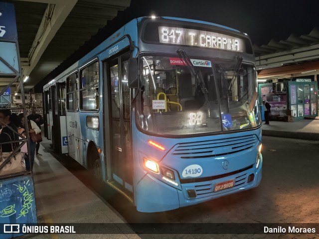 Serramar Transporte Coletivo 14190 na cidade de Serra, Espírito Santo, Brasil, por Danilo Moraes. Número da foto: #12377388.