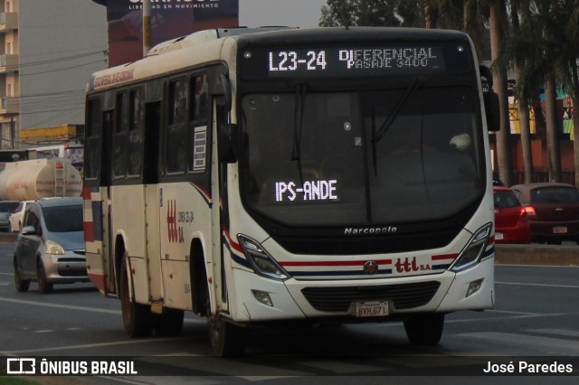 TTL S.A. - Transporte y Turismo Lambaré - Líneas 23-24-31 y 33 1614 na cidade de Mariano Roque Alonso, Central, Paraguai, por José Paredes. Número da foto: #12425056.