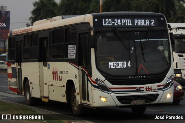 TTL S.A. - Transporte y Turismo Lambaré - Líneas 23-24-31 y 33 1629 na cidade de Mariano Roque Alonso, Central, Paraguai, por José Paredes. Número da foto: #12425068.