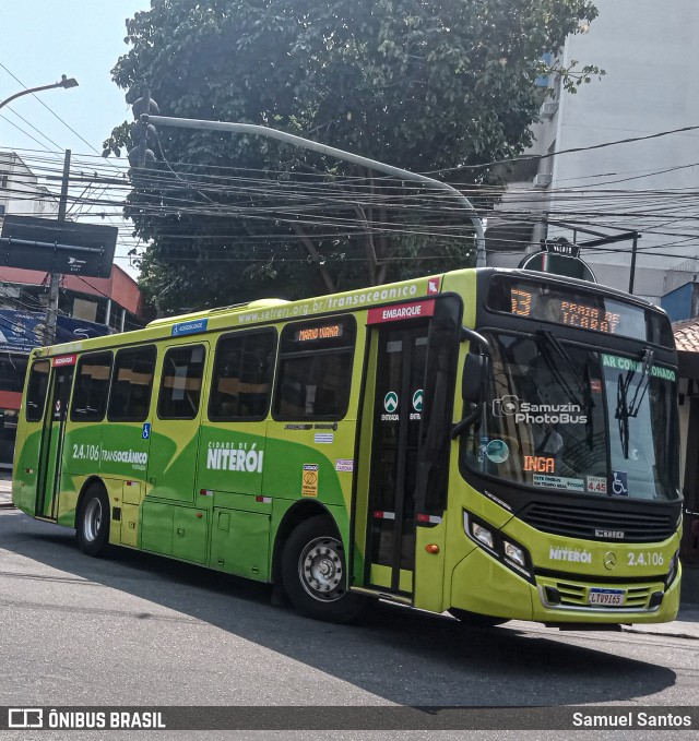 Viação Fortaleza 2.4.106 na cidade de Niterói, Rio de Janeiro, Brasil, por Samuel Santos. Número da foto: #12424586.