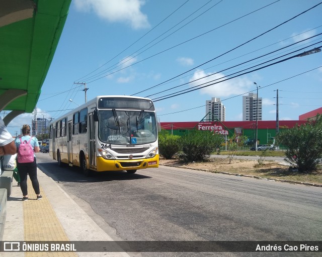 Transportes Guanabara 264 na cidade de Natal, Rio Grande do Norte, Brasil, por Andrés Cao Pires. Número da foto: #12424572.