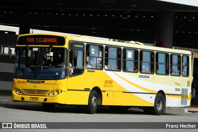 Santa Zita Transportes Coletivos 20199 na cidade de Cariacica, Espírito Santo, Brasil, por Franz Hecher. Número da foto: #12424749.