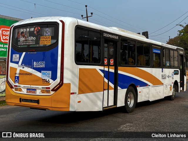 Auto Viação Três Amigos B44550 na cidade de Rio de Janeiro, Rio de Janeiro, Brasil, por Cleiton Linhares. Número da foto: #12424969.