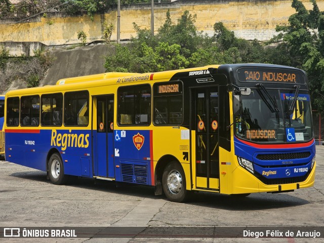 Auto Viação Reginas RJ110.042 na cidade de Duque de Caxias, Rio de Janeiro, Brasil, por Diego Félix de Araujo. Número da foto: #12423715.