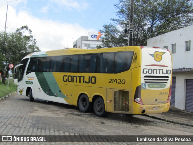 Empresa Gontijo de Transportes 21420 na cidade de Caruaru, Pernambuco, Brasil, por Lenilson da Silva Pessoa. Número da foto: #12424173.