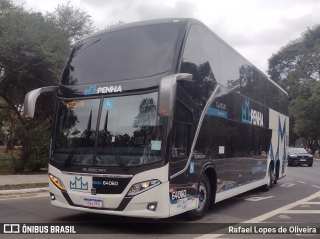 Empresa de Ônibus Nossa Senhora da Penha 64060 na cidade de São Paulo, São Paulo, Brasil, por Rafael Lopes de Oliveira. Número da foto: #12425314.