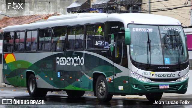 Redenção Turismo 7820 na cidade de Pindamonhangaba, São Paulo, Brasil, por Jean Lucas Felix. Número da foto: #12428181.