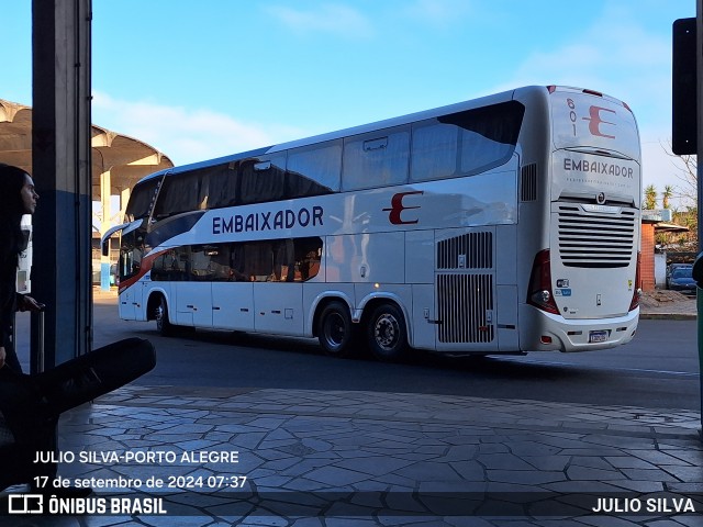 Expresso Embaixador 601 na cidade de Porto Alegre, Rio Grande do Sul, Brasil, por JULIO SILVA. Número da foto: #12425282.
