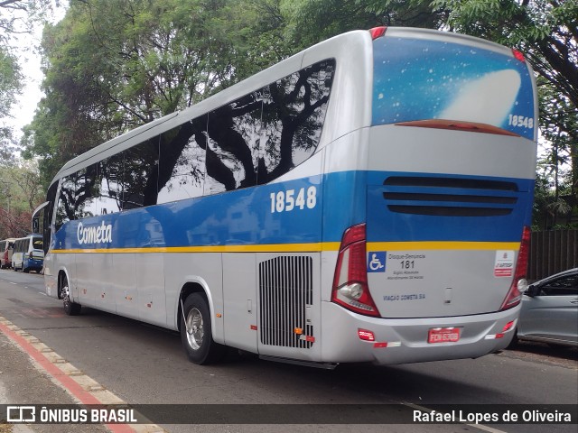Viação Cometa 18548 na cidade de São Paulo, São Paulo, Brasil, por Rafael Lopes de Oliveira. Número da foto: #12427061.