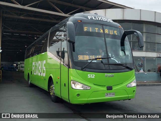 FlixBus 512 na cidade de Estación Central, Santiago, Metropolitana de Santiago, Chile, por Benjamín Tomás Lazo Acuña. Número da foto: #12428145.